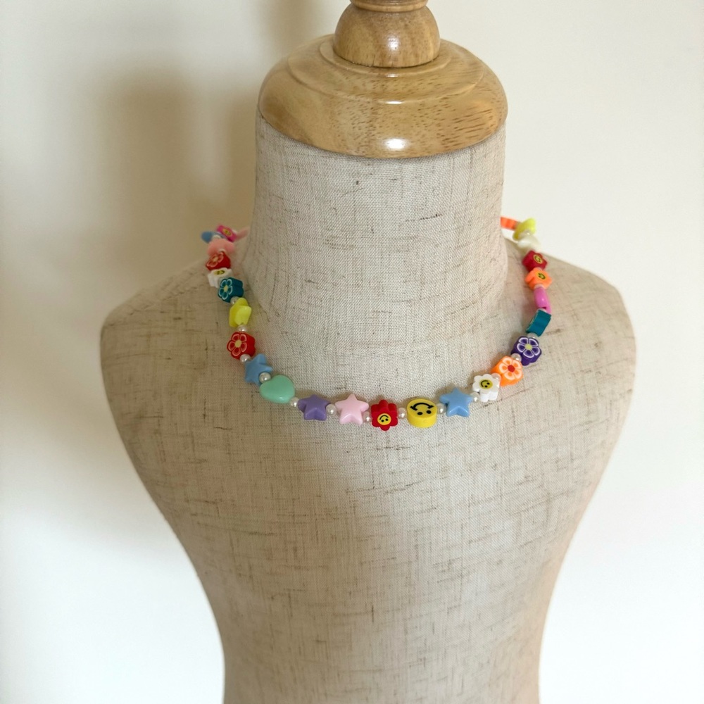 Kids girls mixes beads necklace